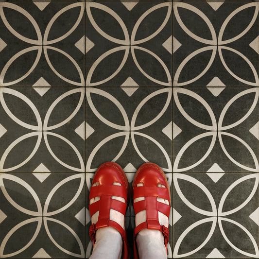 Vintage Vinyl Rug - Pattern 70 - Marry the Night