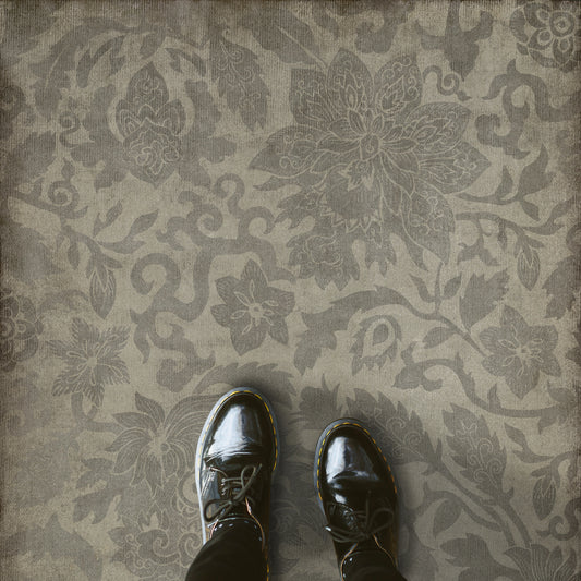 Vintage Vinyl Rug - Pattern 71 - East China Sea