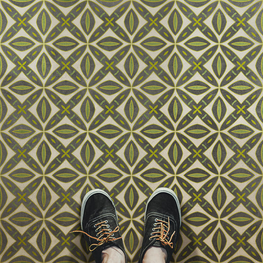 Vintage Vinyl Rug - Pattern 82 - Smee