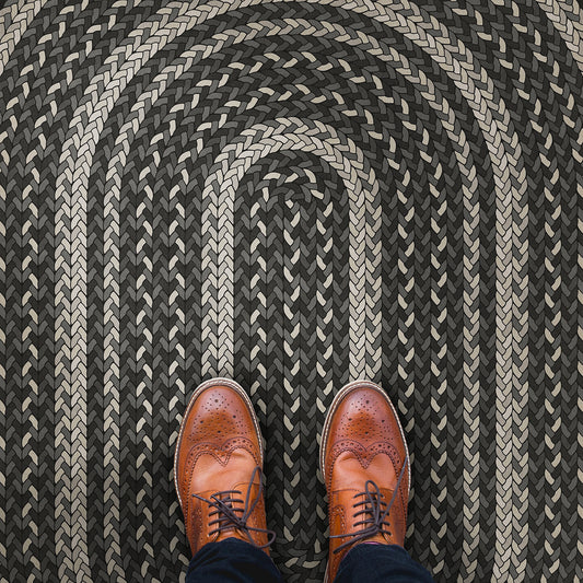 Vintage Vinyl Rug - Pattern 85 - Such a Cozy Room