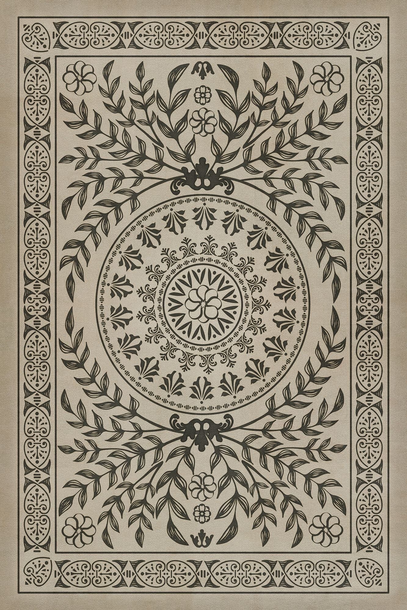 Spicher and Company Classic Vintage Vinyl Pattern 07 Area Rugs