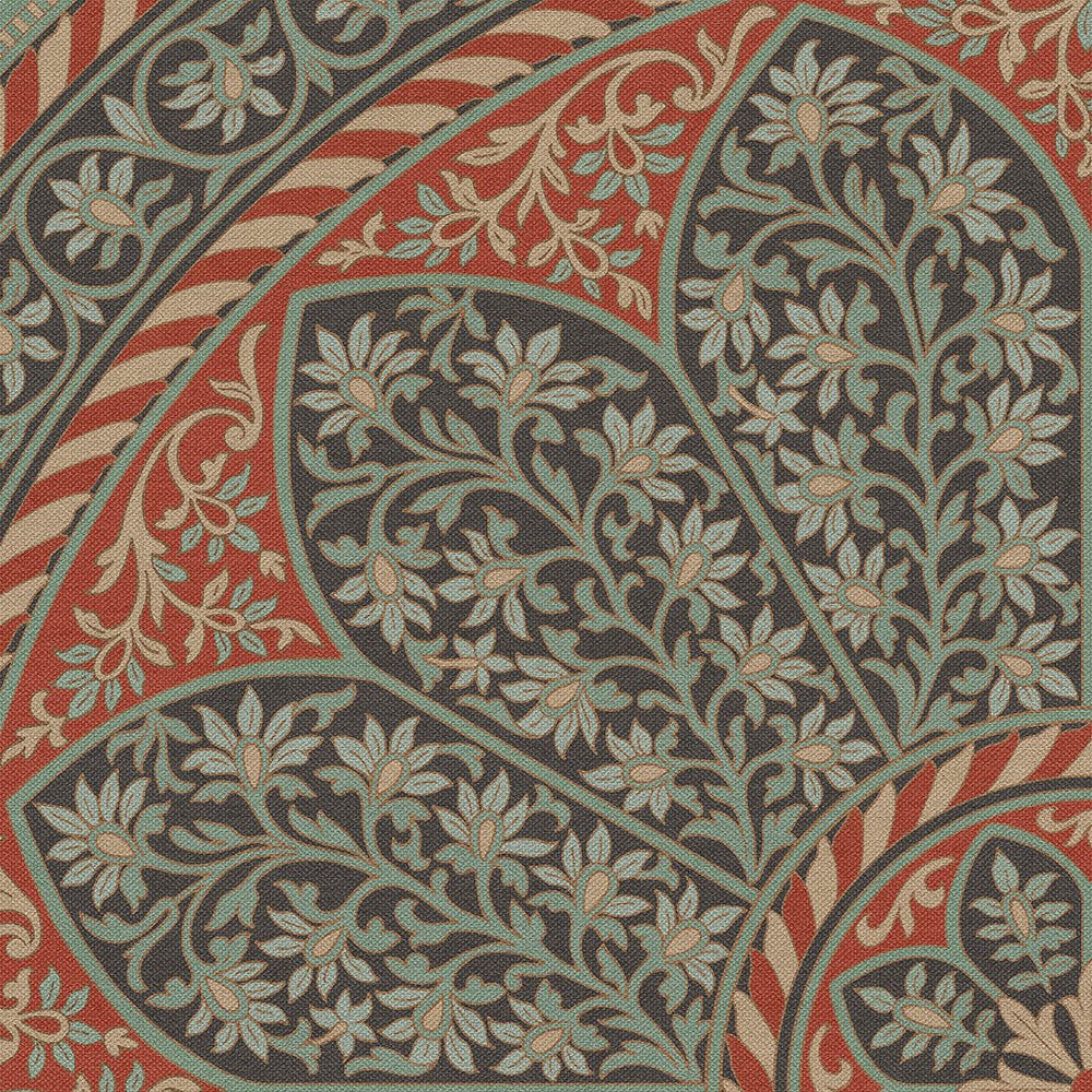 Vintage Vinyl Rug - Estate Tracery - Evening Loggia
