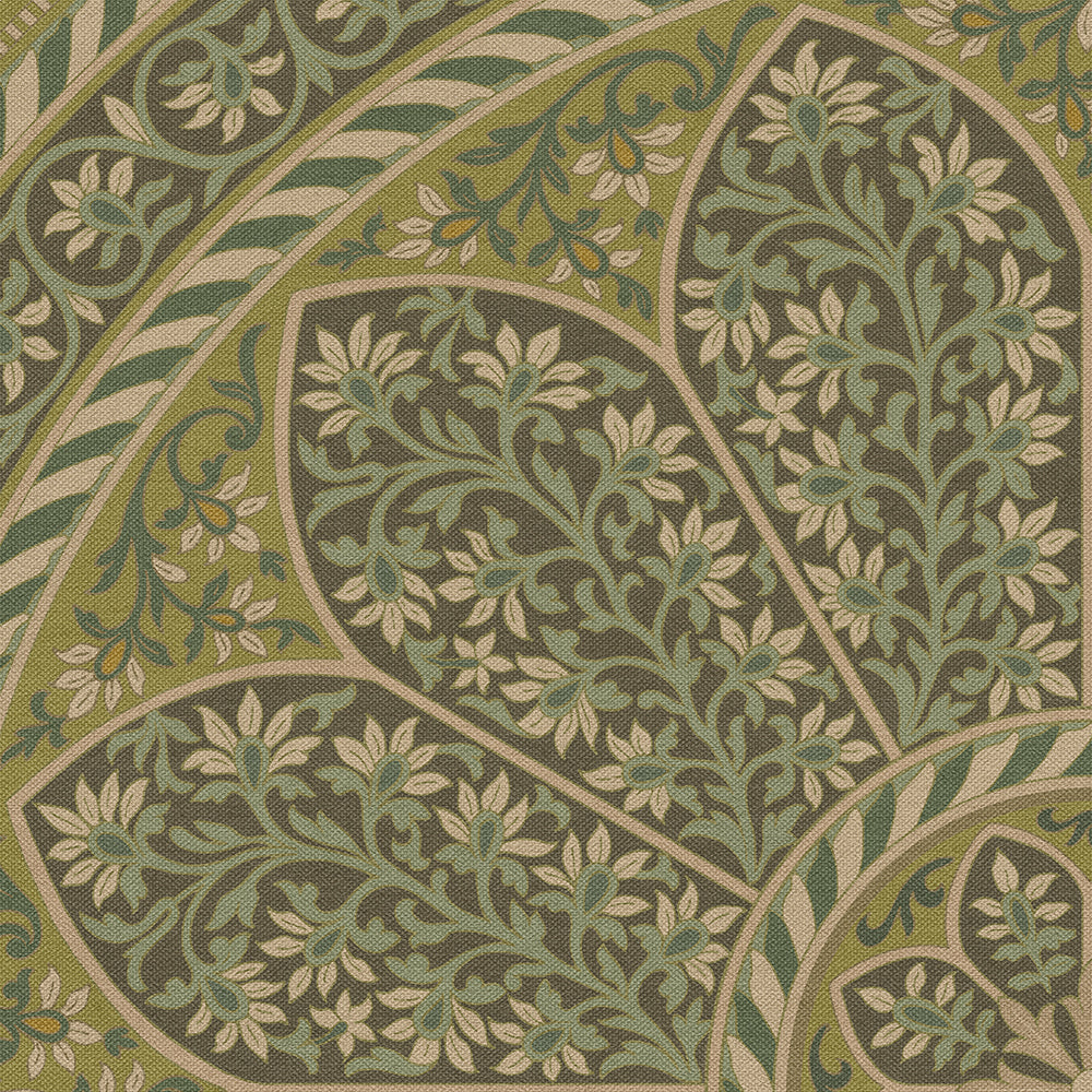 Vintage Vinyl Rug - Estate Tracery - Fernwater