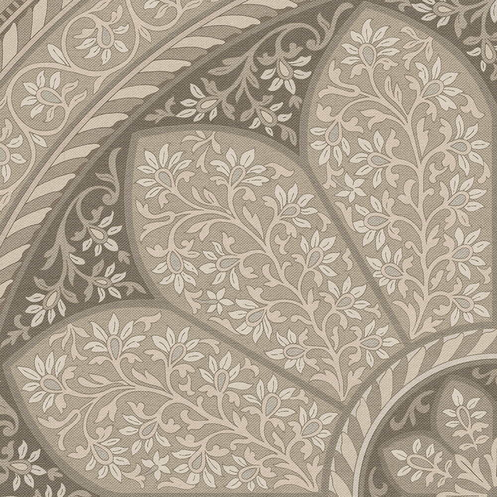 Vintage Vinyl Rug - Estate Tracery - Ivory Mist