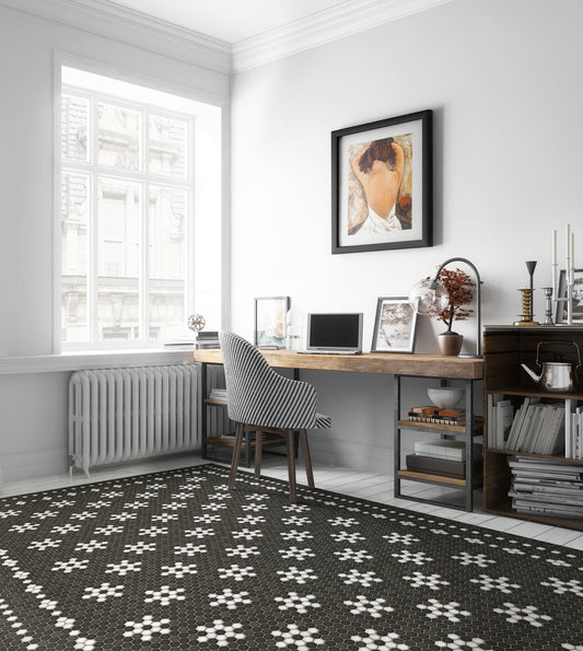 Vintage Vinyl Rug - Mosaic B - Belmont Park