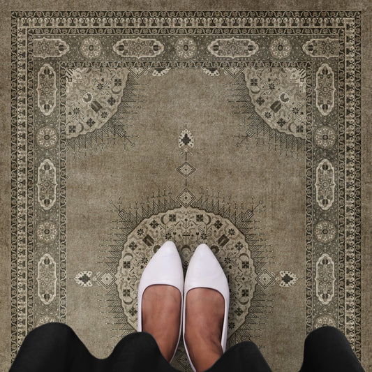 Vintage Vinyl Rug - Tabriz - Daeva