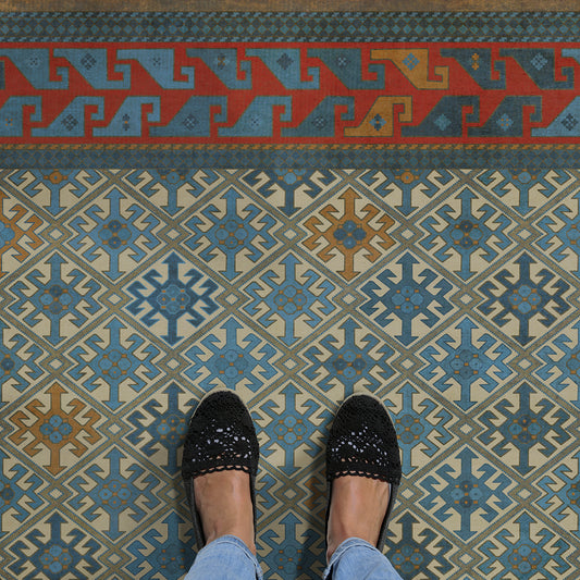 Vintage Vinyl Rug - Daghestan - Kruta