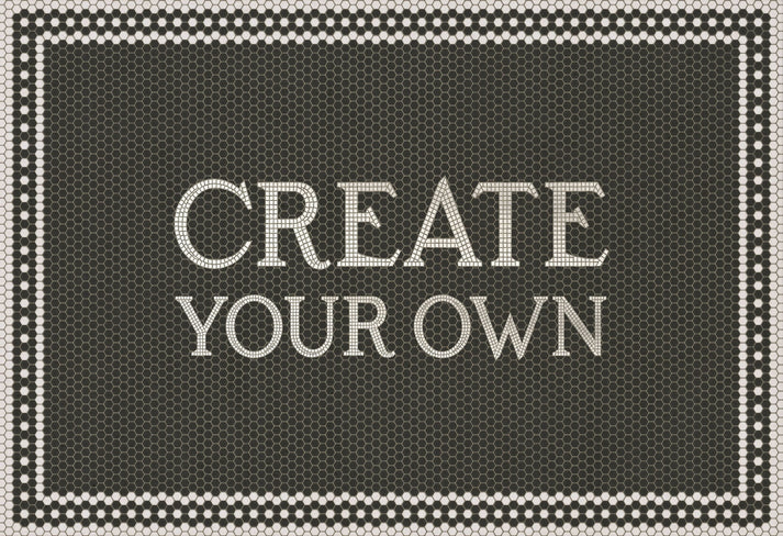 Vintage Vinyl Rug - Create Your Own Mosaic - Customized 46th Street
