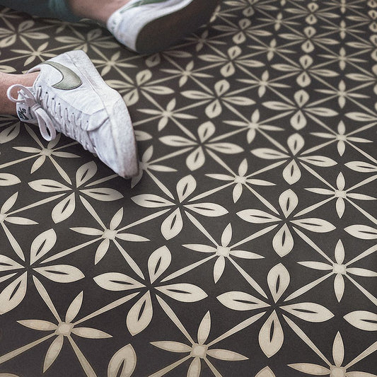 Vintage Vinyl Rug - Pattern 81 - Uptown Diner