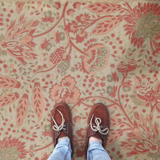 Vintage Vinyl Rug - Garden Gate - On Imagination