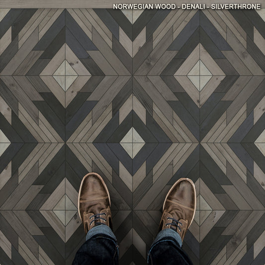Vintage Vinyl Rug - Denali - Silverthrone