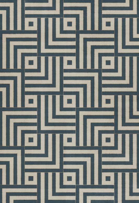 Vintage Vinyl Rug - Pattern 60 - Aftereffect