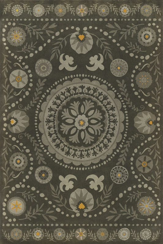 Vintage Vinyl Rug - Pattern 38 - L'etat C'est Moi