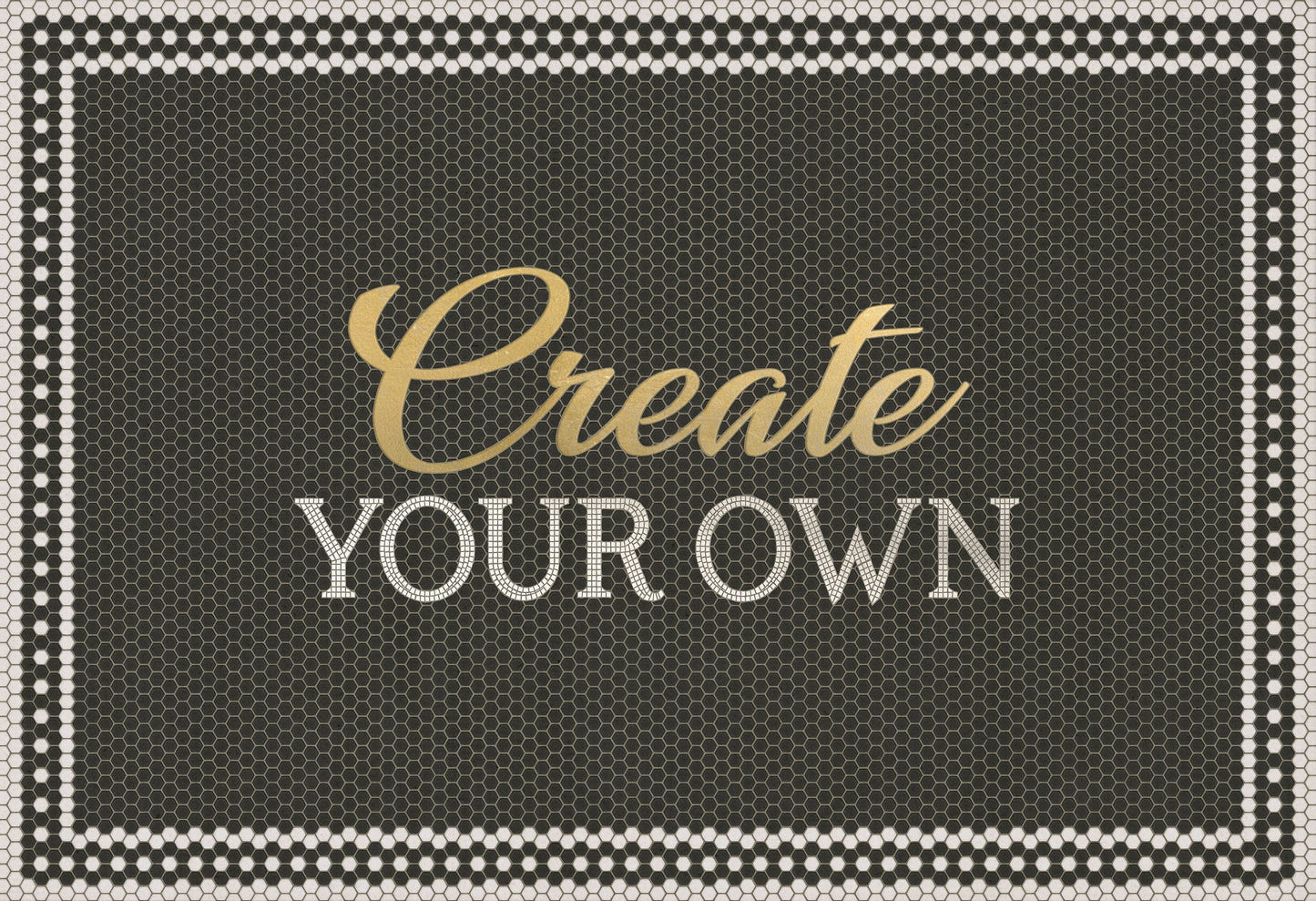 Create Your Own Mosiac Vinyl Rug