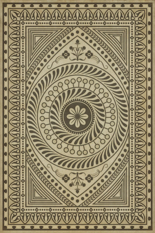 Vintage Vinyl Rug - Pattern 75 - Know Thyself
