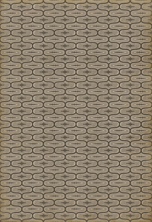 Vintage Vinyl Rug - Wavy Lines - Sterne