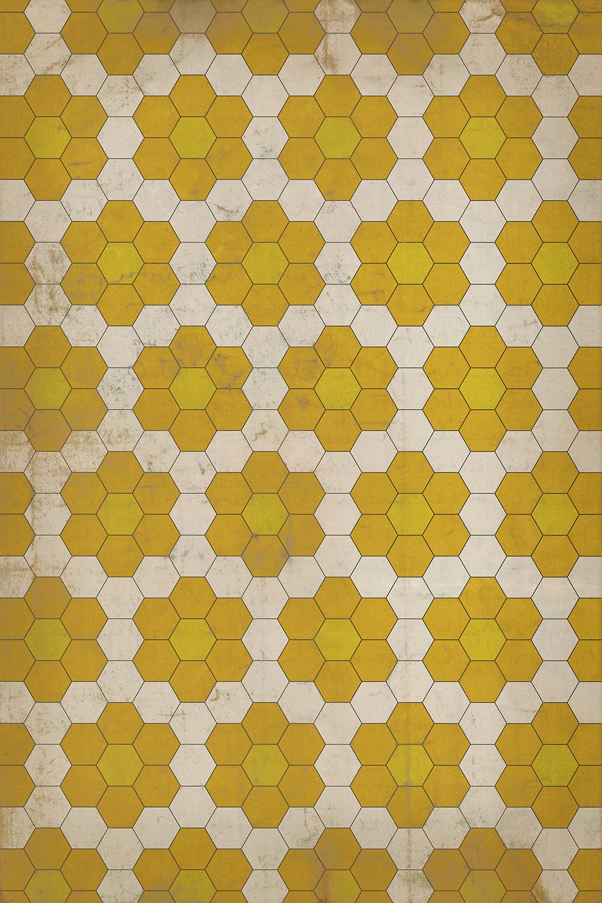 Vintage Vinyl Rug - Pattern 2 - The Bee's Knees