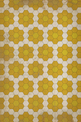 Vintage Vinyl Rug - Pattern 2 - The Bee's Knees