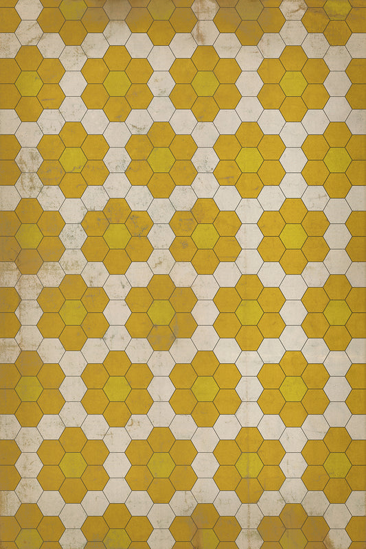 Vintage Vinyl Rug - Pattern 2 - The Bee's Knees