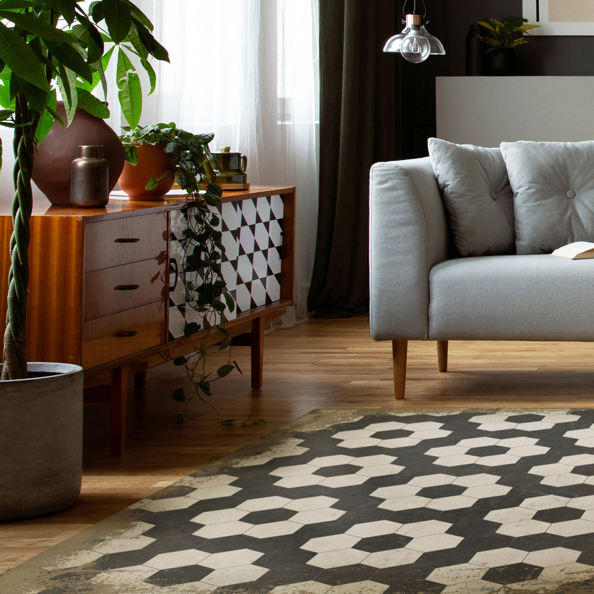 Vintage Vinyl Rug - Pattern 2 - Resonance