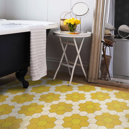 Vintage Vinyl Rug - Pattern 2 - The Bee's Knees