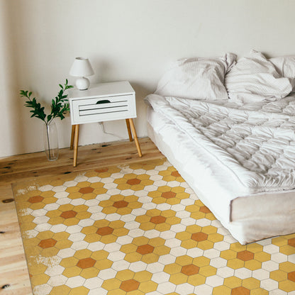 Vintage Vinyl Rug - Pattern 2 - Pushing up Daisies