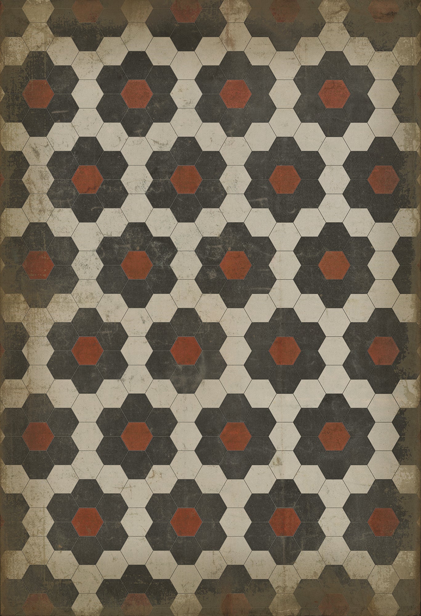 Vintage Vinyl Rug - Pattern 2 - Organic Synthesis