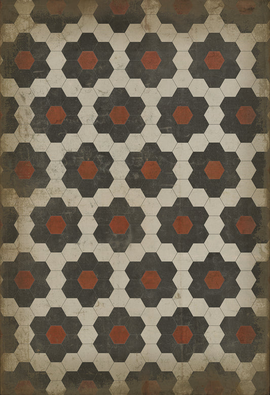 Vintage Vinyl Rug - Pattern 2 - Organic Synthesis