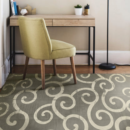 Vintage Vinyl Rug - Pattern 4 - Captain Ahab