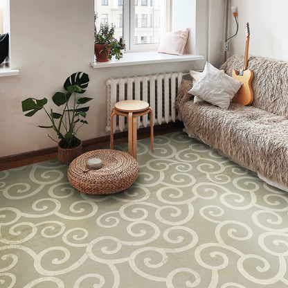 Vintage Vinyl Rug - Pattern 4 - Moby Dick