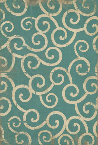 Vintage Vinyl Rug - Pattern 4 - 20,000 Leagues