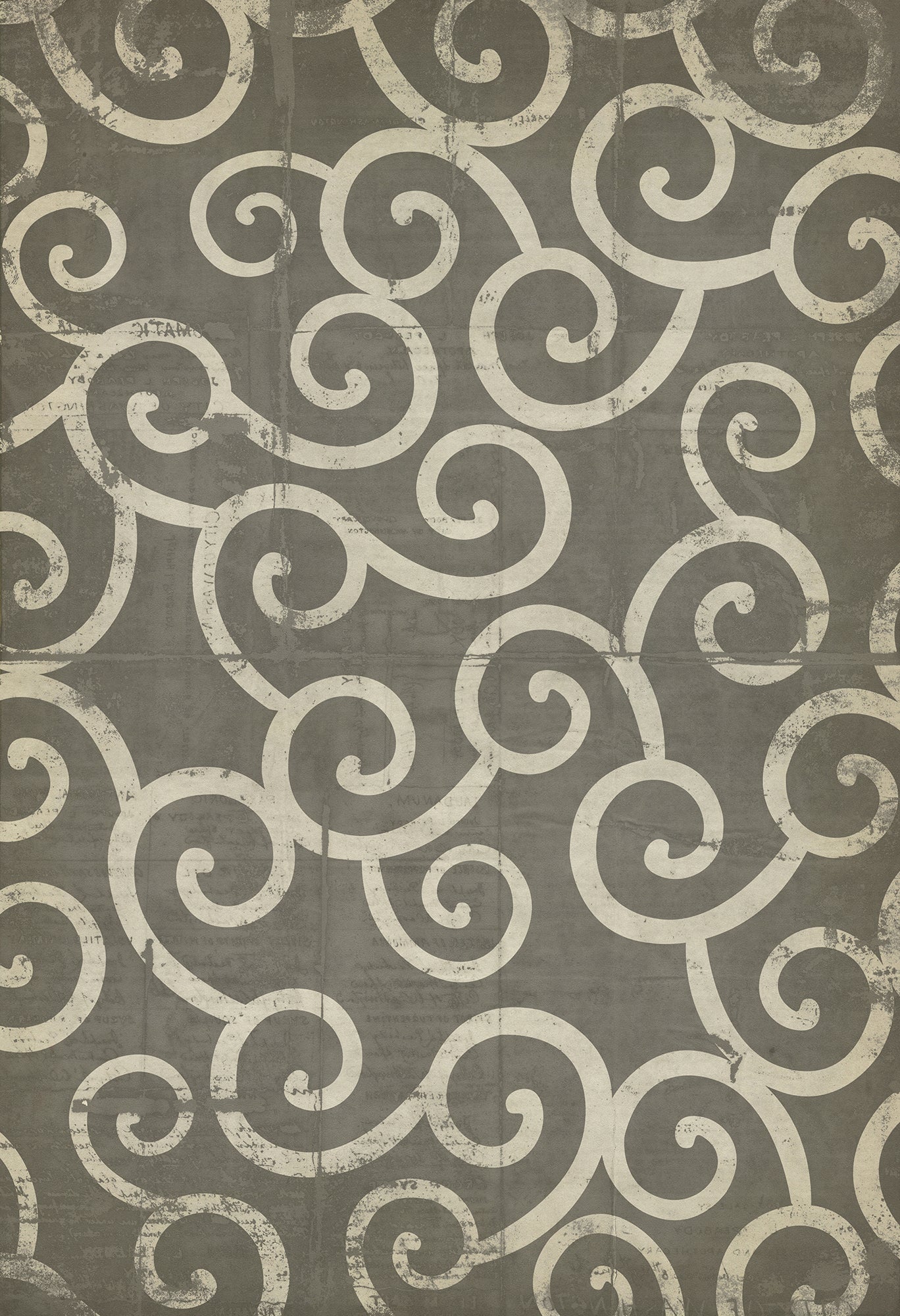 Vintage Vinyl Rug - Pattern 4 - Captain Ahab