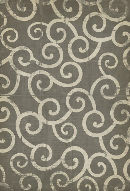 Vintage Vinyl Rug - Pattern 4 - Captain Ahab