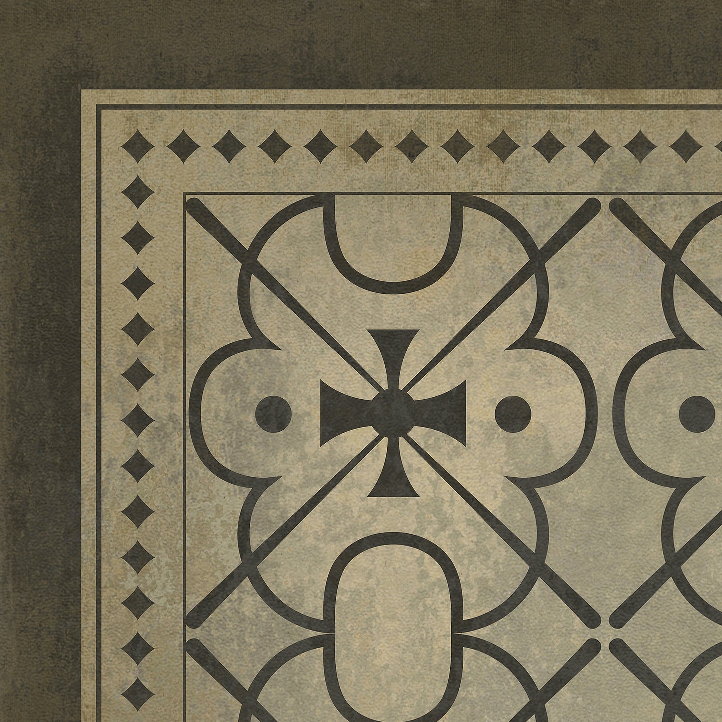 Vintage Vinyl Rug - Pattern 5 - Watson