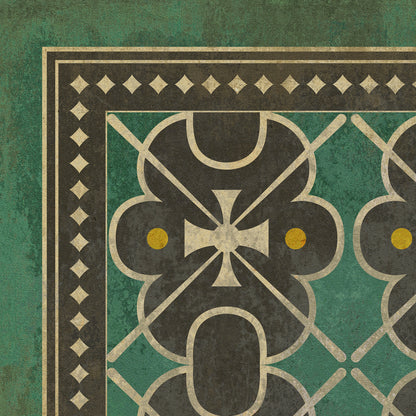 Vintage Vinyl Rug - Pattern 5 - Jeeves