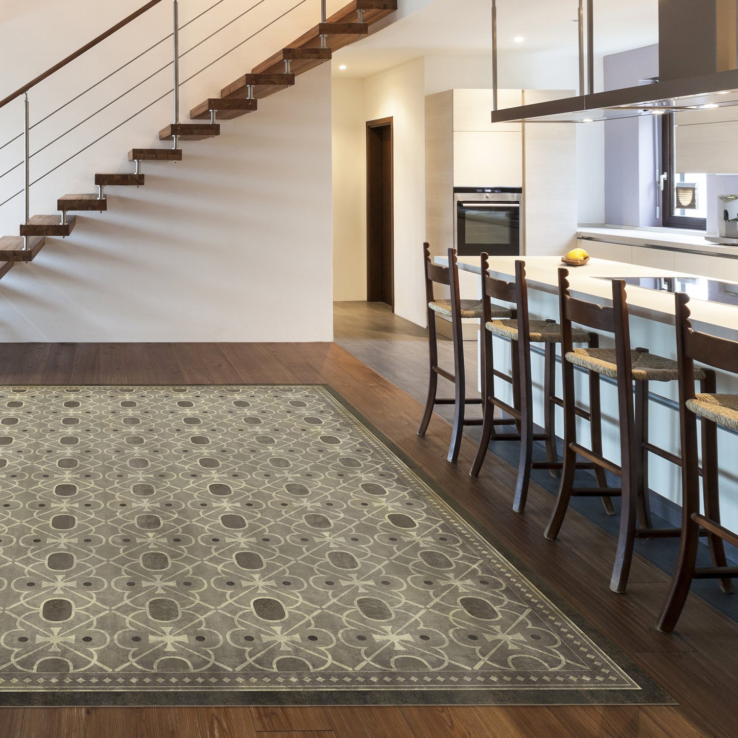 Vintage Vinyl Rug - Pattern 5 - Baker Street
