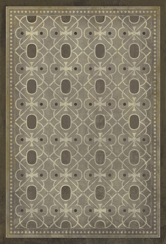 Vintage Vinyl Rug - Pattern 5 - Baker Street