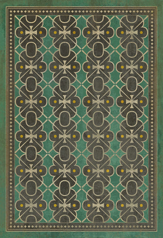 Vintage Vinyl Rug - Pattern 5 - Jeeves