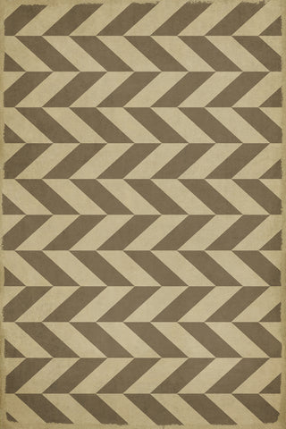 Vintage Vinyl Rug - Pattern 6 - Mercurius