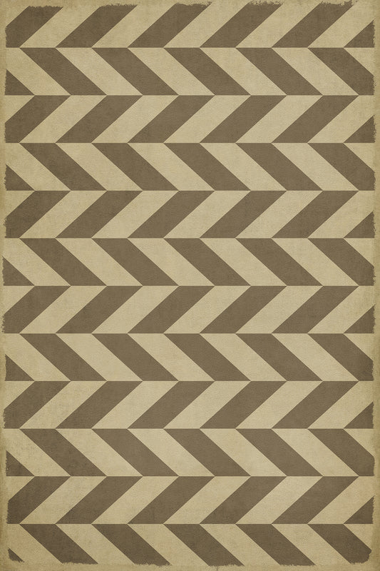 Vintage Vinyl Rug - Pattern 6 - Mercurius