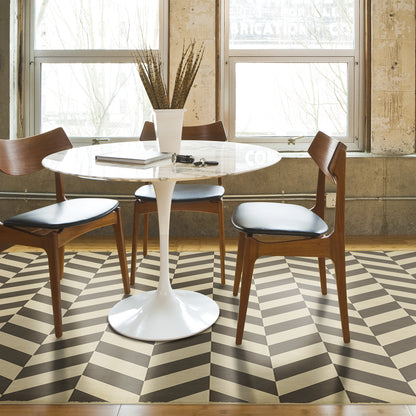 Vintage Vinyl Rug - Pattern 6 - Vulcan