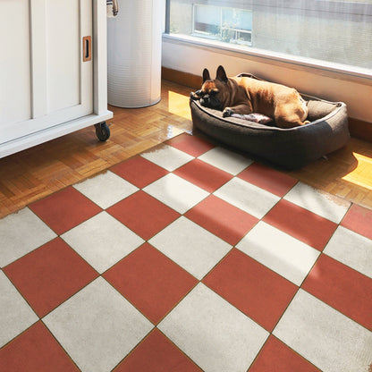 Vintage Vinyl Rug - Pattern 7 - Checked Out