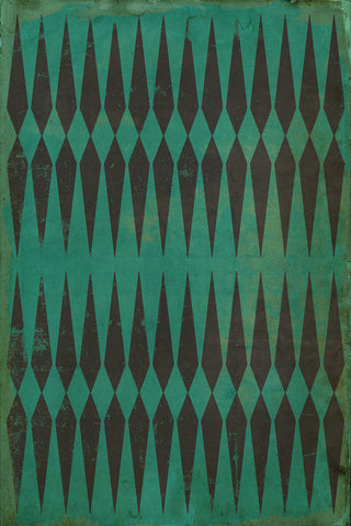 Vintage Vinyl Rug - Pattern 8 - Frankenstein