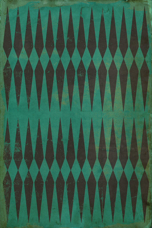 Vintage Vinyl Rug - Pattern 8 - Frankenstein