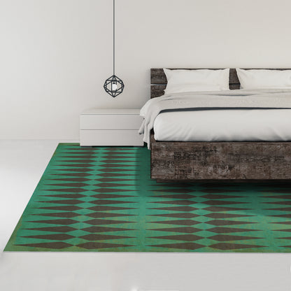 Vintage Vinyl Rug - Pattern 8 - Frankenstein
