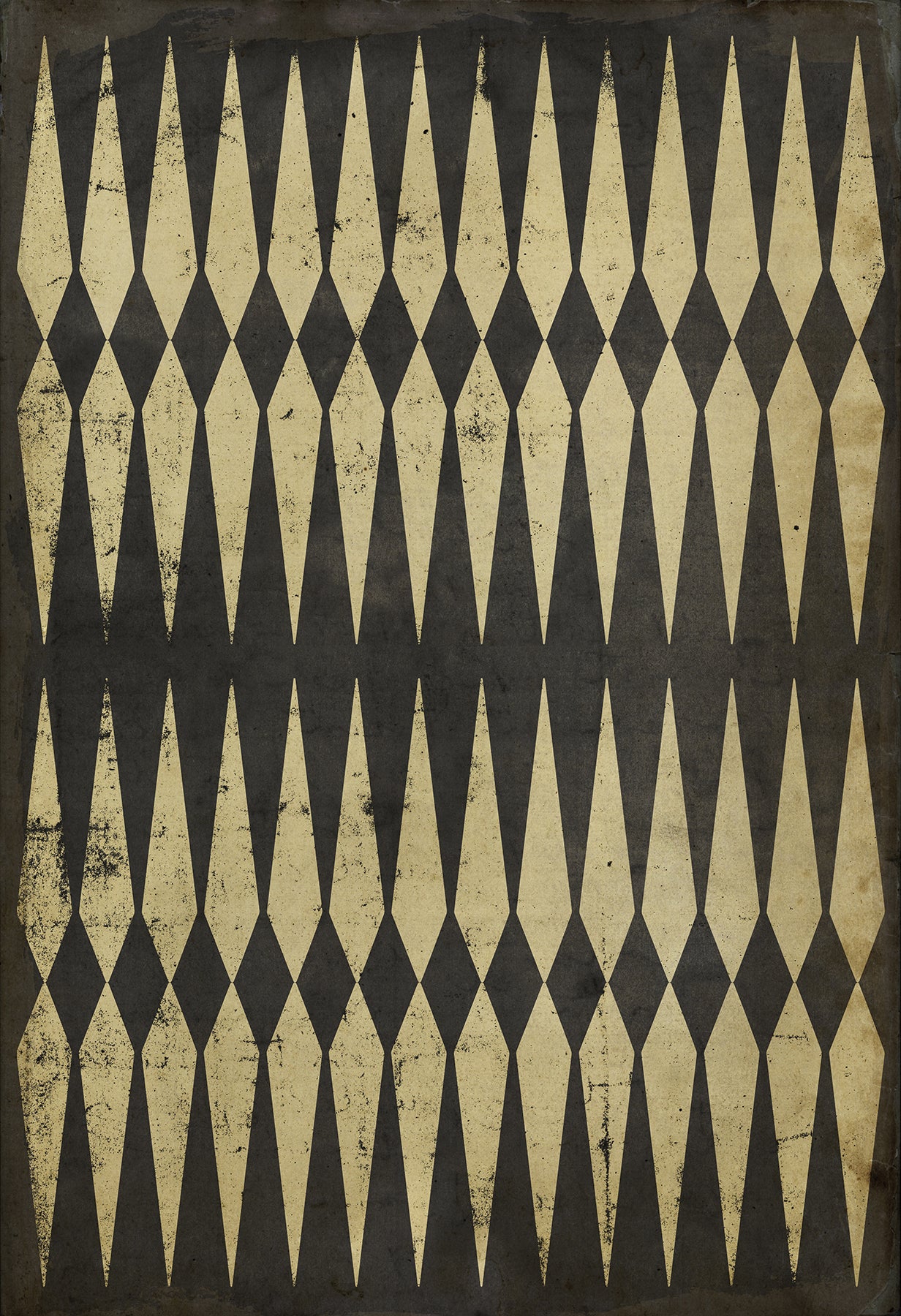Vintage Vinyl Rug - Pattern 8 - Backgammon
