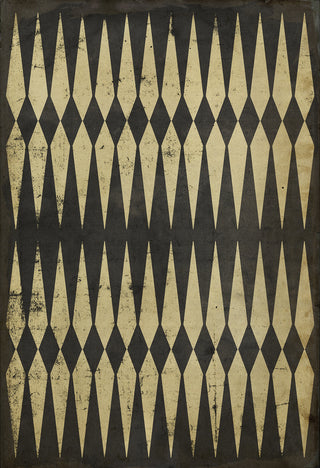 Vintage Vinyl Rug - Pattern 8 - Backgammon