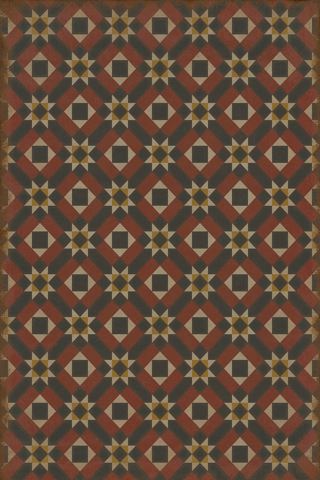 Vintage Vinyl Rug - Pattern 14 - Great Expectations