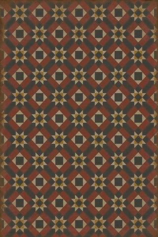 Vintage Vinyl Rug - Pattern 14 - Great Expectations