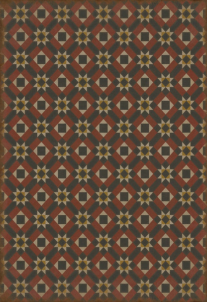 Vintage Vinyl Rug - Pattern 14 - Great Expectations